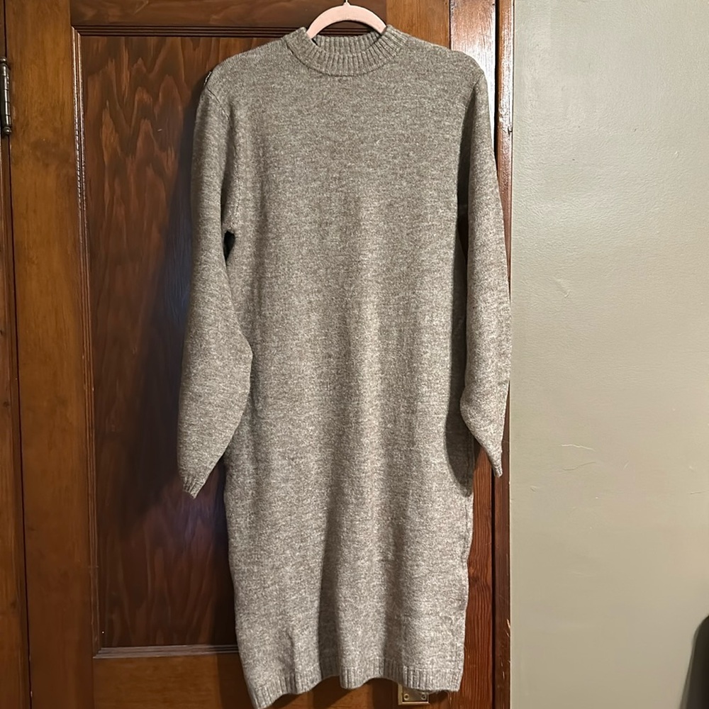 Maternity sweater dress